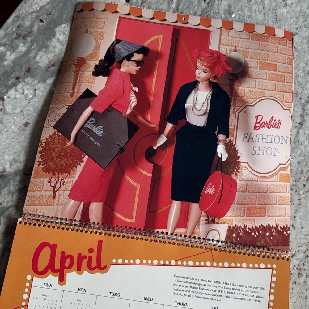 Vintage Hallmark 1995 Barbie Calendar